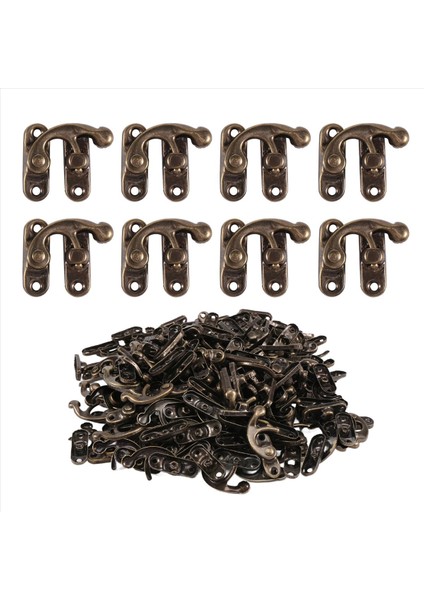 100PCS Vintage Metal Donanım Mobilyaları Ahşap Kutu Deri Çanta Donanımı Dekoratif Mandal Toka (Yurt Dışından) fiyatları