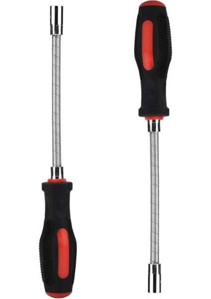 1set 7mm 6.35MM Hoop Elastik Yumuşak Çubuk Esnek Soket, Tornavida Somun Sürücüsü Sökme Onarım El Aleti Sıkı Çember (Yurt Dışından)