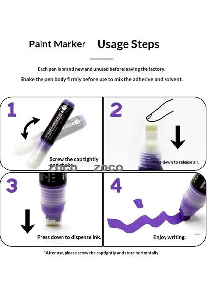 ZOCO15MM Boya Fırçası Renk Kaybetmez Lastik Şantiye Kaplama Düz Uçlu Dolum Fırçası Kalem Işareti Takviye Koruma Boyası Daha Kalın (Yurt Dışından) fırsatları