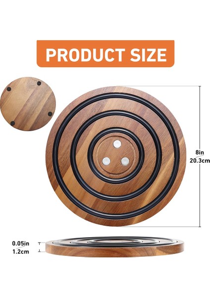 2 Adet Manyetik Ahşap Trivetler, Siyah Silikon Halkalar, Le Creuset Emayelli Dökme Demir Hollandalı Fırın Için Manyetik Pot Tutucu (Yurt Dışından) indirimleri