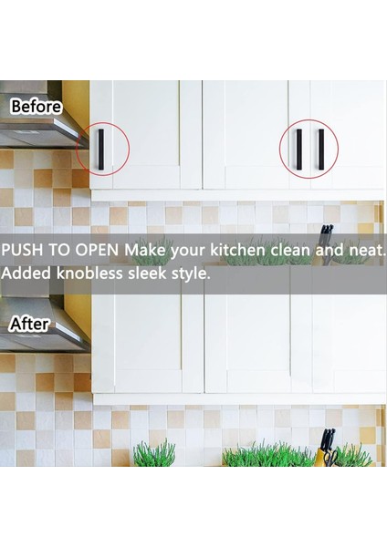 Dolap Donanımını Açmaya Itin 10 Paket Gizli Kapı Dokunmatik Mandallar Için Mandal ve Kilitle Lock ve Push Sürüm Çekmecesini Kısa Süreli Yakala (Yurt Dışından) fiyatları