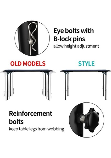 Katlanır Masalar Için Masa Bacak Uzatıcıları Düz/bükülmüş Bacak, Katlanır Masa Bacak Uzantıları, Yükseklikler Ayarlanabilir Yükselticiler - 4 Adet (Yurt Dışından) indirimleri