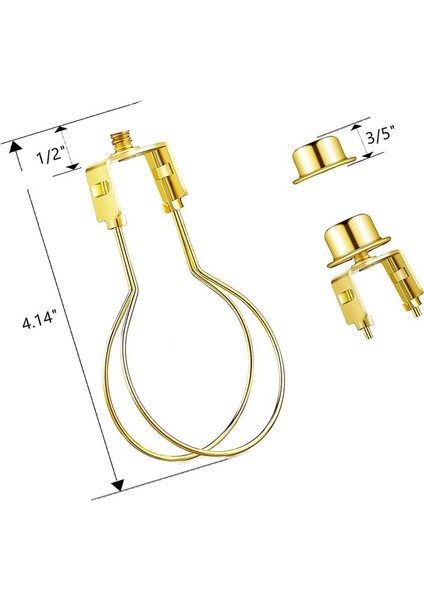 Lamba Gölge Tutucu Adaptör Kiti, Lamba Gölge Donanımını Korumak Için Finial ve Abajur Leveller Içerir (Yurt Dışından) modelleri