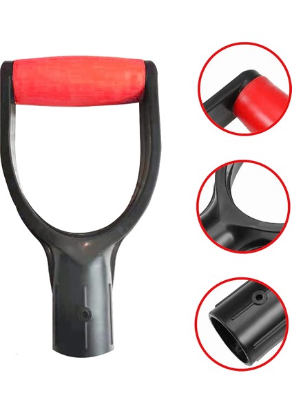 Plastik Kaç Sapı Kürek D Kavrama Sapı, 32MM Iç Çaplı Kürek Kar Kürek Kolu, Kürek Kar Kepçesi Kazma (Kırmızı) (Yurt Dışından) fiyatları