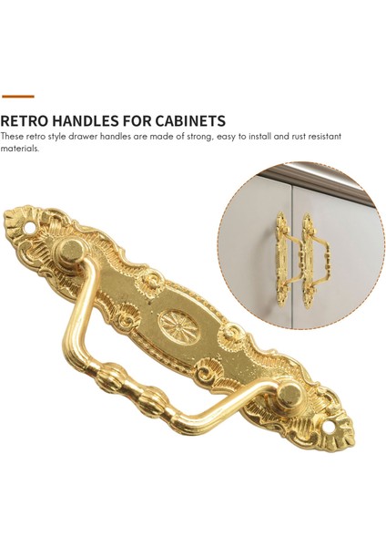 10PCS Antika Sap Çinko Alaşım Çekmecesi Kapı Düğmeleri Altın Dolaplar ve Mobilya Kapısı Için Tutamaklar (Vidalarla) (Yurt Dışından) indirimleri