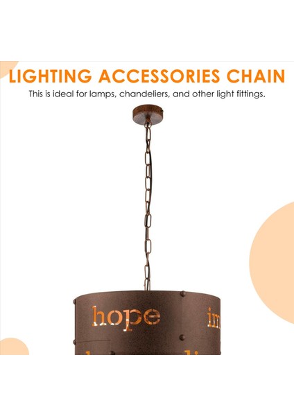 Vintage Avize Asılı Lamba, Kırmızı Bronz Için 1m Ağır Hizmet Tipi Zincir (Yurt Dışından) fırsatları