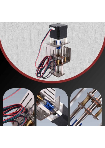 Cnc Z Ekseni Sürgeme Tablosu Cnc Yönlendirici Kiti Dıy From Küçük Şanzıman Modülü 100MM Mesafe Ahşap Miller Z Eksen Motoru (Yurt Dışından) indirimleri