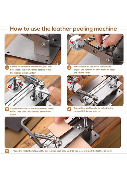 Manuel Deri Ayırıcı, Kelepçeli Deri Kayma Aletleri, Deri Zanaat Çalışma Aracı Için Deri Skiver Makinesi (Yurt Dışından) fırsatları