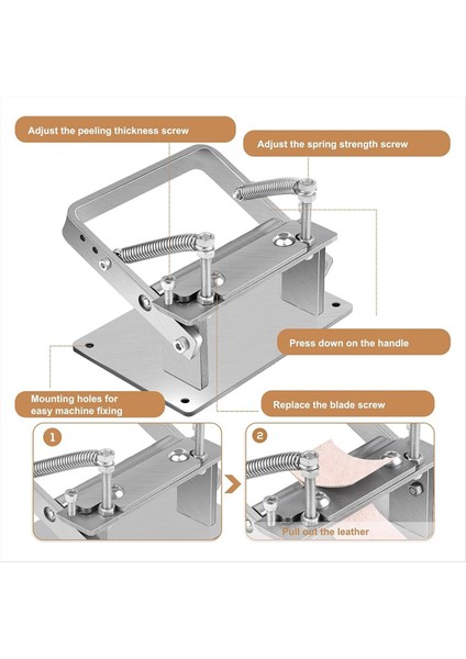 Manuel Deri Ayırıcı, Kelepçeli Deri Kayma Aletleri, Deri Zanaat Çalışma Aracı Için Deri Skiver Makinesi (Yurt Dışından) indirimleri