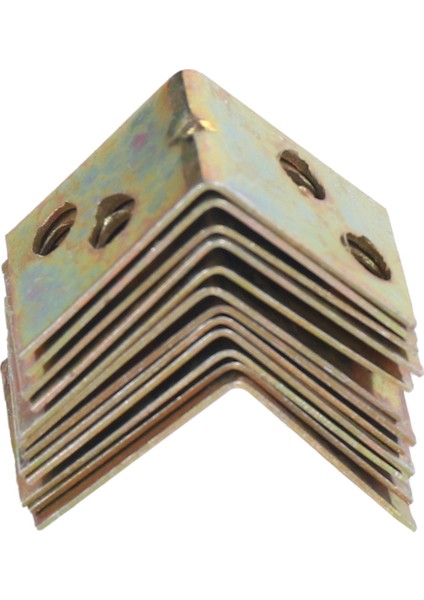 Metal Raf Desteği 90 Derece Dik Açılı Braket 12PCS Pirinç Tonu (Yurt Dışından)