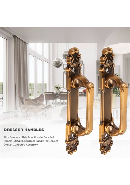 2pcs Avrupa Tarzı Kapı Kolu, Kapı Çekme Kolu, Kabine Çekmecesi Için Metal Sürgülü Kapı Kolu Dolap Aksesuarı (Yurt Dışından) fırsatları