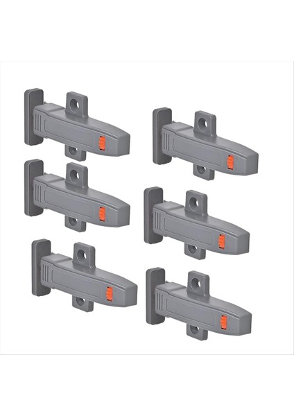 Kendi Kendine Kapanan Açma Donanımı Açma Gizli Kapı Mandalı Dutyası Gizli Kapı Itme Mandalları Gizli Kapı Push Sürüm 6 Paketi (Yurt Dışından)