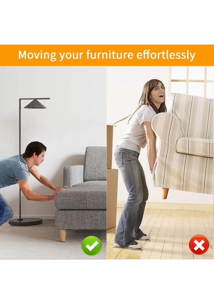 24 Adet Mobilya Kaydırıcıları ve Giderler Halı Hareketli Mobilyalar Için 25X35MM Kendi Yapışkanlı Mobilya Planörleri (Yurt Dışından) modelleri