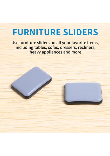 24 Adet Mobilya Kaydırıcıları ve Giderler Halı Hareketli Mobilyalar Için 25X35MM Kendi Yapışkanlı Mobilya Planörleri (Yurt Dışından) fırsatları