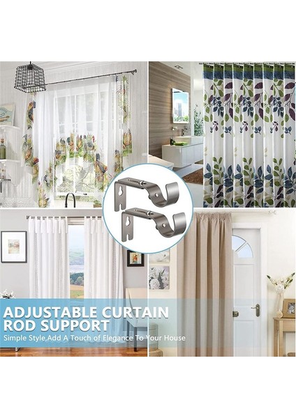 Duvar Için Gümüş Perde Çubuk Braketleri, Kurulum Vidalı 1 Inç Çubuk Için Ağır Hizmet Tipi Perde Çubuk Tutucular (3 Adet) (Yurt Dışından) fırsatları