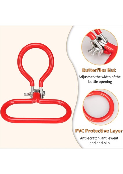 4pcs Carboy Sapı, Portatif Cam Carboy Sapı, Ayarlanabilir Ağır Hizmet Tipi Karboy Sahibi, Temel Şarap Fermantör Kolu (Yurt Dışından) fiyatları