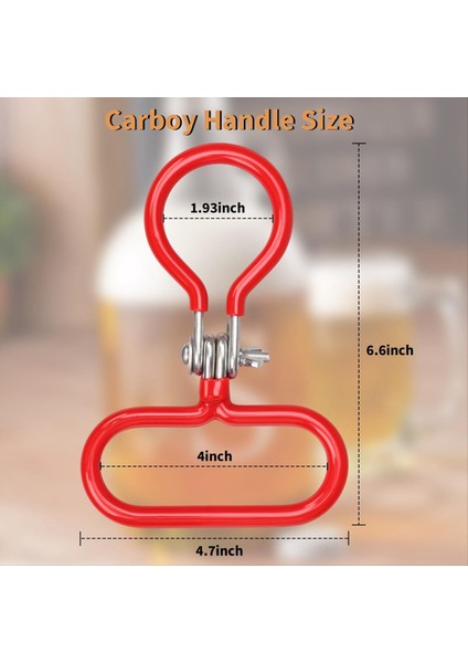 4pcs Carboy Sapı, Portatif Cam Carboy Sapı, Ayarlanabilir Ağır Hizmet Tipi Karboy Sahibi, Temel Şarap Fermantör Kolu (Yurt Dışından) indirimleri