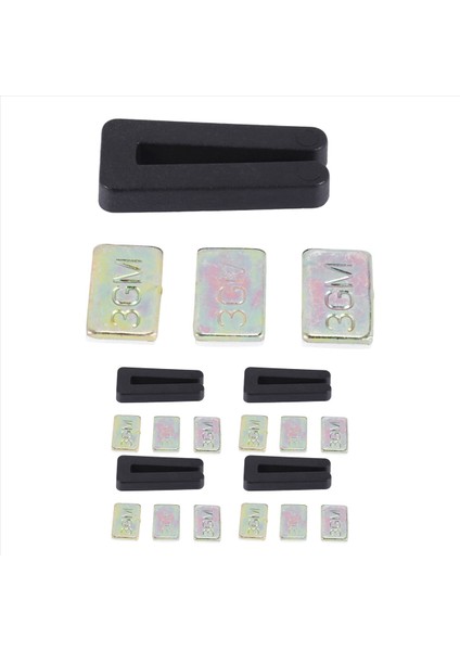 20 Adet Tavan Fanı Bıçağı Dengeleme Kiti, 5pcs Esnek Fan Denge Klipleri ve 15 Adet Metal Kendi Kendine Yapışkan 3g Ağırlık (Yurt Dışından)