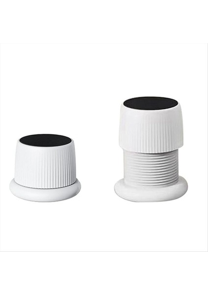 2 Masa Bacak Pedleri, Ayarlanabilir Güçlendirici Pedler, Kaymaz, Sandalye Bacak Kapakları, Parke Zeminler Için Zemin Koruyucuları (Beyaz) (Yurt Dışından)