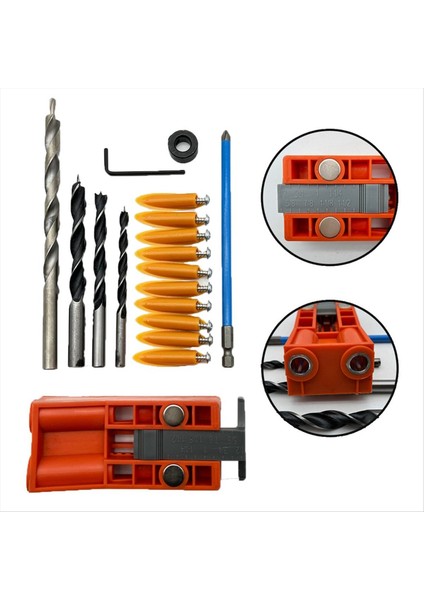 Ahşap Işleme Eğik Delik Bulucu Seti 9.5mm Çift Delikli Yumruklu Ahşap Işleme Bit Sondaj Armatürü Ağaç Işleme Araçları (Yurt Dışından) fiyatları