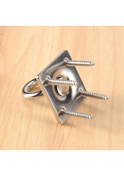 2pcs Kare Döner Ped Göz Döndürülebilir Tavan Kanca Duvarı Monte Kanca Paslanmaz Çelik Göz Plakası Yoga Salınımları Için Hamak (Vidalı) (Yurt Dışından) indirimleri