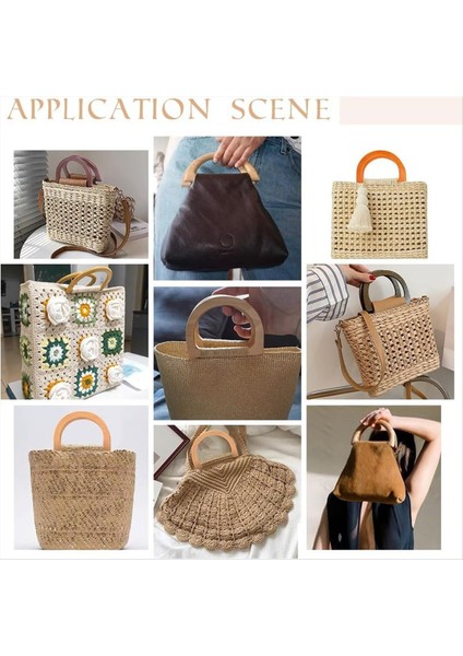 10 Adet Çanta Yapımı Için Ahşap Çanta Kulpları, 5 Renk Çanta Yedek Kolu Dekoratif Çanta Yapım Malzemeleri (Yurt Dışından) indirimleri