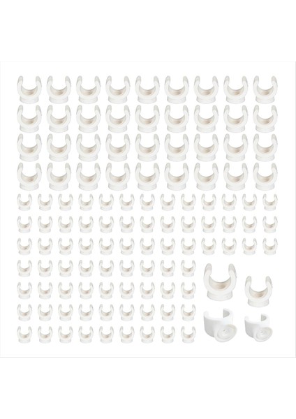 150 Pcs Pex Boru Kelepçesi Klipsi 1/2 Inç 3/4 Inç U Kanca Pex Kelepçeleri Pvc Su Borusu Destek Tutucu Soketi Pex Klipsleri Askılar (Yurt Dışından)