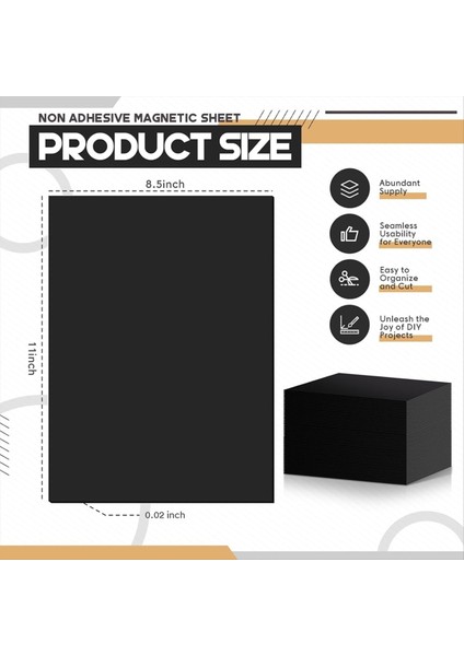 24PACK 8.5 x 11 Inç Yapışkan Olmayan Manyetik Tahtalar El Sanatları Için Düz Manyetik Tahtalar Not Defteri Diy Fotoğrafları Organize Etmek Kolay (Yurt Dışından) modelleri
