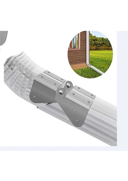 2 Adet Oluk Uzatma Menteşesi Ayrıca Her Boyutta Dikdörtgen Veya Kare Iniş Borusu Için Kolay Diy Kurulum Vidaları Içerir (Yurt Dışından) fırsatları