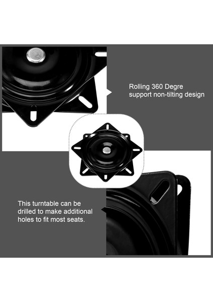 6 Inç Tekne Koltuk Döner Tabak Balıkçı Teknesi Deniz Koltuğu Döner Rotasyon 360 Derece Rotasyon Evrensel Seti 15.4 x 15.4 x 2 cm (Yurt Dışından) indirimleri