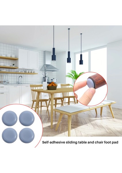 48PCS 25MM Mobilya Kayar Kendi Kendine Yapışkan Sandalye Bacak Ptfe Kaydırıcılar Mobilya Için Kolay Taşıyıcılar (Yuvarlak) (Yurt Dışından) fiyatları