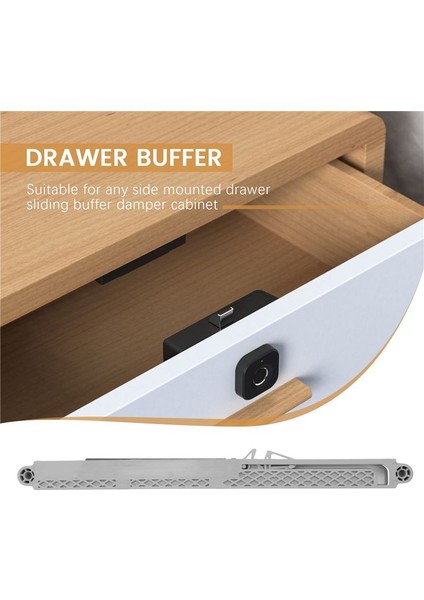 10PCS/LOT Dolabı Kayar Adaptör, Herhangi Bir Yan Montaj Çekmecesi Için Yumuşak Kapanış Sistemi Sürgülü Tampon Damper Dolabı (Yurt Dışından) indirimleri