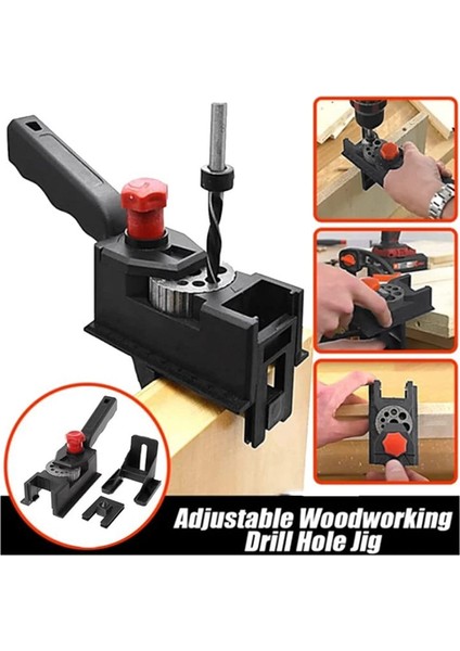 Dübel Matkap Kılavuzu, 3-12MM Ahşap Dübel Düz Delik Delme Kılavuzu (38PCS Seti) Için Ayarlanabilir Kendi Kendine Merkezleme Dübel Jig Kiti (Yurt Dışından) fırsatları
