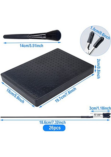 Model Boyama Standı Tabanı (19 x 14 Delik) ve 26PCS Timsah Klipsli Çubuklar Modelleme Araçları (7.87 x 5.9 Inç) (Yurt Dışından) indirimleri