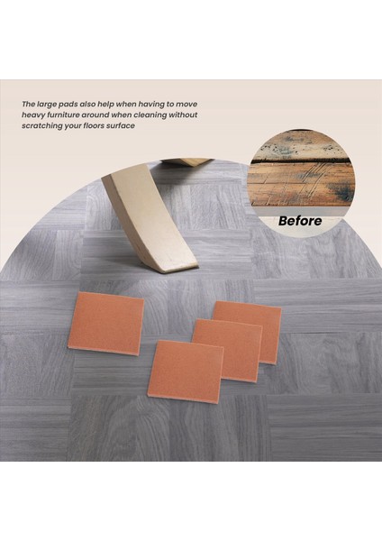 20PCS Mobilya Pedleri, Kendi Kendine Yapışkan Ahşap Zemin Koruyucuları Hissetti 7CMX7CM (Yurt Dışından) modelleri