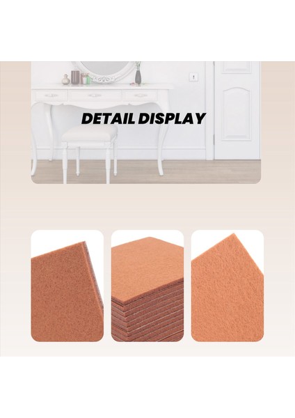 20PCS Mobilya Pedleri, Kendi Kendine Yapışkan Ahşap Zemin Koruyucuları Hissetti 7CMX7CM (Yurt Dışından) indirimleri