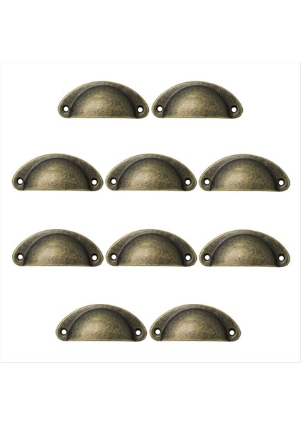 40PCS Tutamak Çekmece Tutamak Dolap Kapı Çekmeci Antik Kabuk Çekme Dresser Çekmece Dolap Dolap Dolabı (Yurt Dışından)