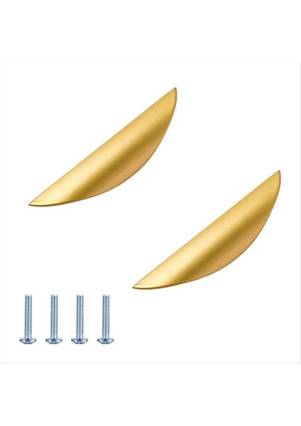 2pcs Çinko Alaşımlı Altın Gizli Tutamaklar Kavisli Çekmeceli Yarım Ay Tutamakları Görünmez Gizli Sekme Gardırop Için Çekiyorlar 117MM (Yurt Dışından) fiyatları