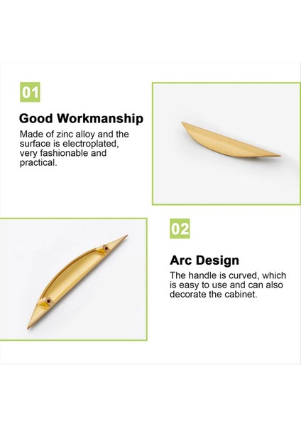 2pcs Çinko Alaşımlı Altın Gizli Tutamaklar Kavisli Çekmeceli Yarım Ay Tutamakları Görünmez Gizli Sekme Gardırop Için Çekiyorlar 117MM (Yurt Dışından) fırsatları