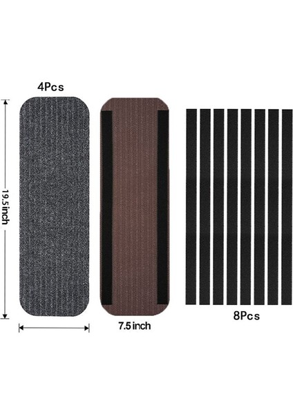 4 Pcs Rv Step RUG19.5X7.5 Inç Yapıştırıcı Rv Merdivenini Kapsar Lippert Için Mobil Ev Adım Paspasları, Adım (Yurt Dışından) fiyatları