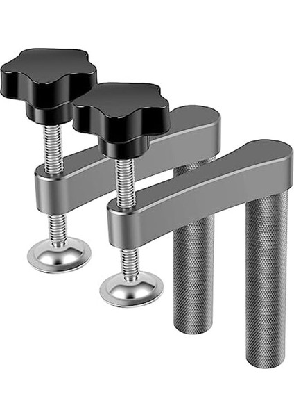 2pcs Tezgah Köpek Kelepçesi Paslanmaz Çelik Köpek Deliği Kelepçesi Ahşap Işlemesi Için Ayarlanabilir Tezgah Klipsi (20MM/0.79INCH) (Yurt Dışından)