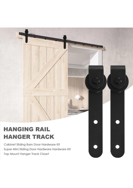 Dolap Sürgülü Barn Kapı Donanım Kiti Süper Mini Sürgülü Kapı Donanım Seti Üst Montaj Askısı Track Dolap (Yurt Dışından) indirimleri