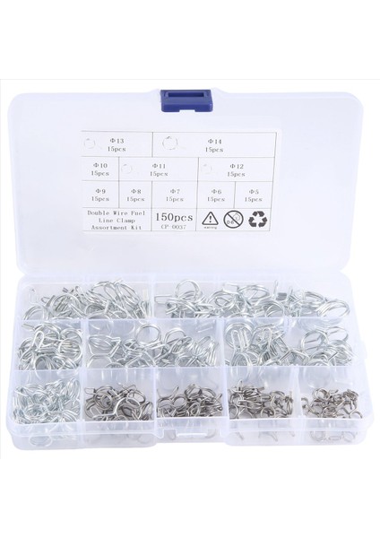 150PCS/SET Paslanmaz Çelik Yay Klipsi Hortum Kelepçe Bağlantı Elemanı Yakıt Hattı Hortum Su Boru Hava Tüp Araba Sıhhi Tesisat Aletleri (Yurt Dışından) fiyatları