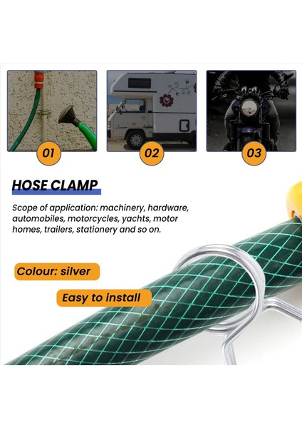 150PCS/SET Paslanmaz Çelik Yay Klipsi Hortum Kelepçe Bağlantı Elemanı Yakıt Hattı Hortum Su Boru Hava Tüp Araba Sıhhi Tesisat Aletleri (Yurt Dışından) fırsatları