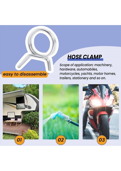 150PCS/SET Paslanmaz Çelik Yay Klipsi Hortum Kelepçe Bağlantı Elemanı Yakıt Hattı Hortum Su Boru Hava Tüp Araba Sıhhi Tesisat Aletleri (Yurt Dışından) indirimleri