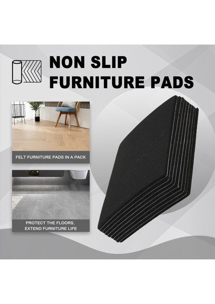 9 Adet 8 Inç x 6 Inç x 1/5 Inç Mobilya Keçe Pedleri Kendi Kendine Yapışkan, Kesilebilir Keçe Sandalye Pedleri, Çizik Zemin (Yurt Dışından) fırsatları