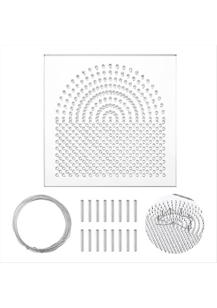 Tel Bükme Jig Tel Elemanları 10X10CM Kare Akrilik Iplik Sarma Tahtaları Metal Mandallarla Diş Ipi Organizatör (Yurt Dışından) fiyatları