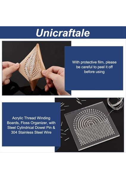 Tel Bükme Jig Tel Elemanları 10X10CM Kare Akrilik Iplik Sarma Tahtaları Metal Mandallarla Diş Ipi Organizatör (Yurt Dışından) indirimleri