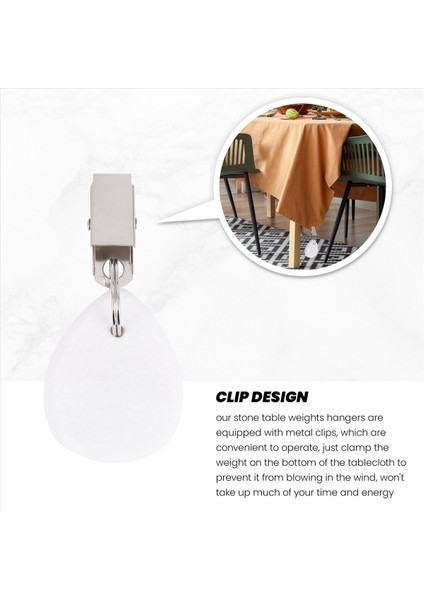 8pcs Masa Örtüsü Ağırlıkları Gözyaşı Tablosu Kapağı Ağırlıklar Metal Klips Masa Örtüsü Kolye Taş Masa Ağırlıkları Askılar (Yurt Dışından) indirimleri