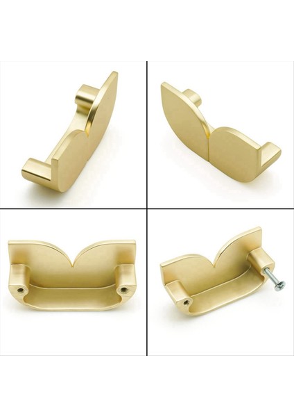 2 Paket Fırçalanmış Altın Dolap Çeker Yarım Ay Çiçekler Çekmecesi, Dresser Mutfak Dolap 79MM Için Çinko Alaşım Kulplarını Çeker (Yurt Dışından) fiyatları